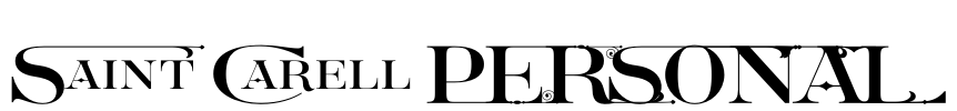 Saint Carell PERSONAL Font Image
