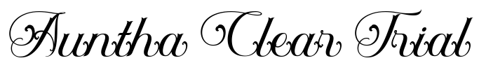 Auntha Clear Trial Font Image