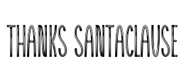 Thanks Santaclause Font Image