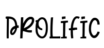 Prolific Font Image