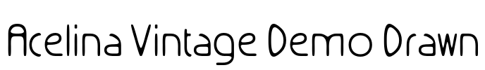 Acelina Vintage Demo Drawn Font Image