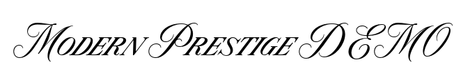 Modern Prestige DEMO Font Image