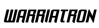 Warriatron Font Image