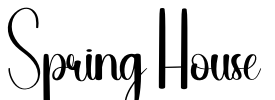 Spring House Font Image