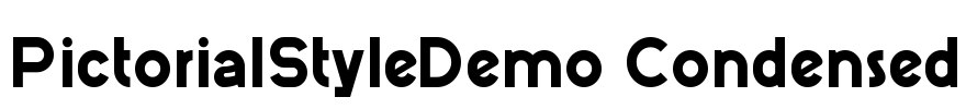 PictorialStyleDemo Condensed Font Image