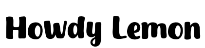 Howdy Lemon Font Image