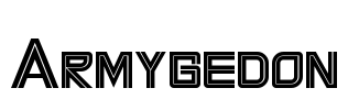 Armygedon Font Image