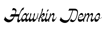Hawkin Demo Font Image
