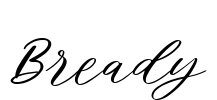 Bready Font Image