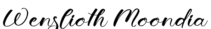 Wenslioth Moondia Font Image