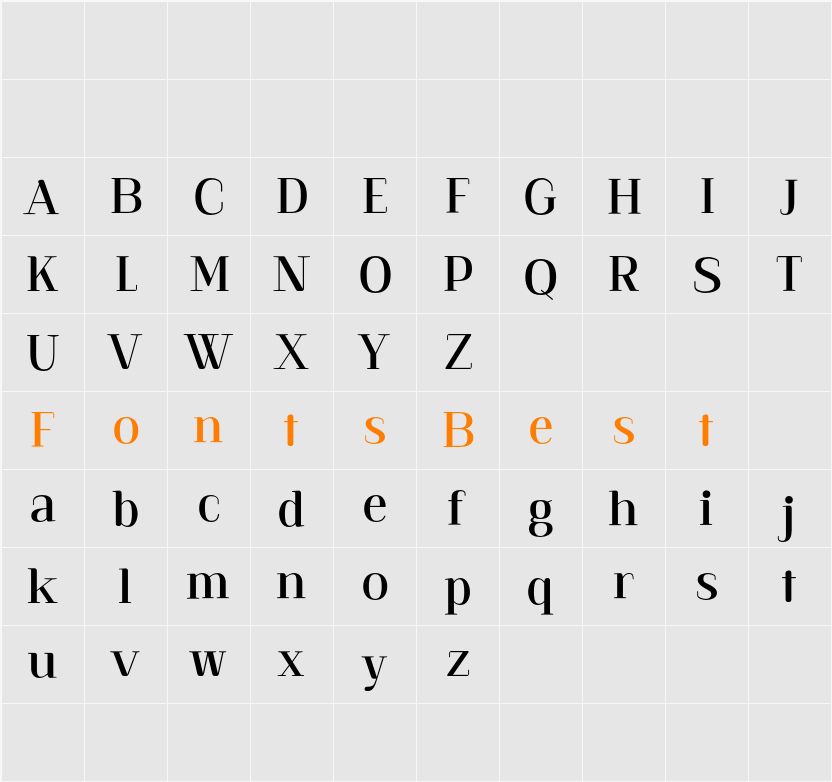 Alkalis Rounded Demo Character Map