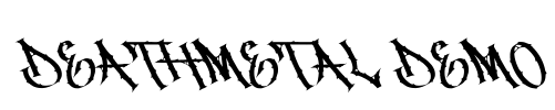 Deathmetal Demo Font Image
