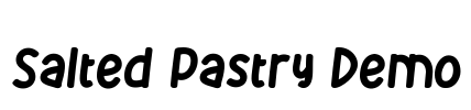 Salted Pastry Demo Font Image