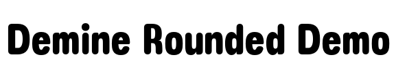 Demine Rounded Demo Font Image