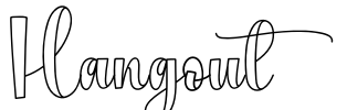 Hangout Font Image