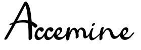 Accemine Font Image