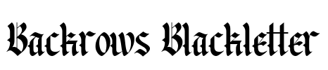 Backrows Blackletter