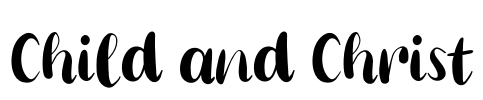 Child and Christ Font Image