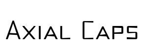 Axial Caps Font Image