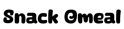 Snack Omeal Font Image