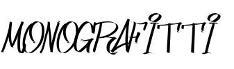 monografitti Font Image