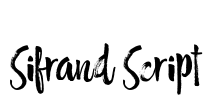Sifrand Script Font Image