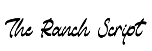 The Ranch Script Font Image