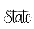 State Font Image