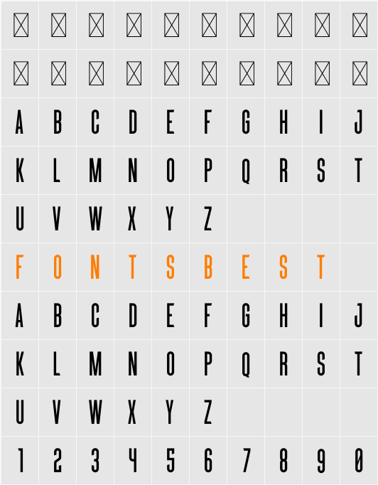 SOCIAL SANS Character Map