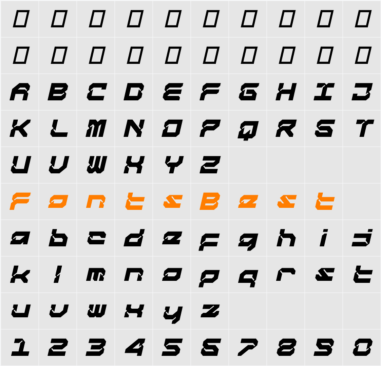 Cyber Alert Character Map
