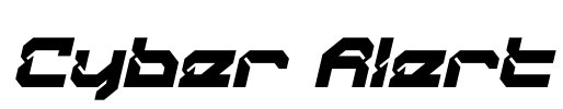 Cyber Alert Font Image