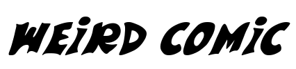 Weird Comic Font Image