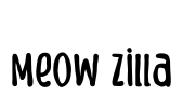 Meow Zilla Font Image