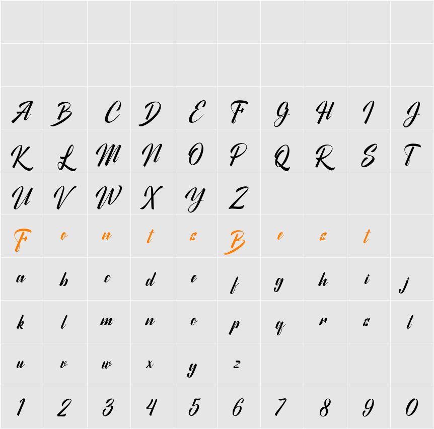 Allianty Character Map