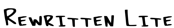 Rewritten Lite Font Image