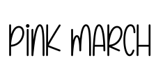 Pink March Font Image