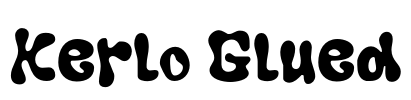 Kerlo Glued Font Image