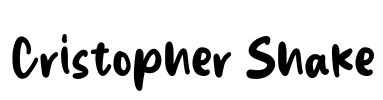 Cristopher Shake Font Image