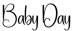 Baby Day Font Image
