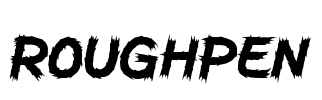 ROUGHPEN Font Image