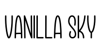 Vanilla Sky Font Image