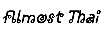 Almost Thai Font Image