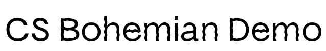 CS Bohemian Demo Font Image