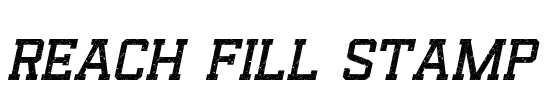 Reach Fill Stamp Font Image