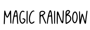 Magic Rainbow Font Image