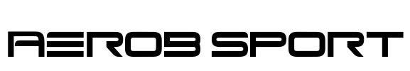 Aerob Sport Font Image