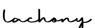 Lachony Font Image