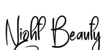 Night Beauty Font Image