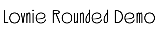 Lovnie Rounded Demo Font Image
