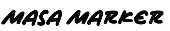 Masa Marker Font Image